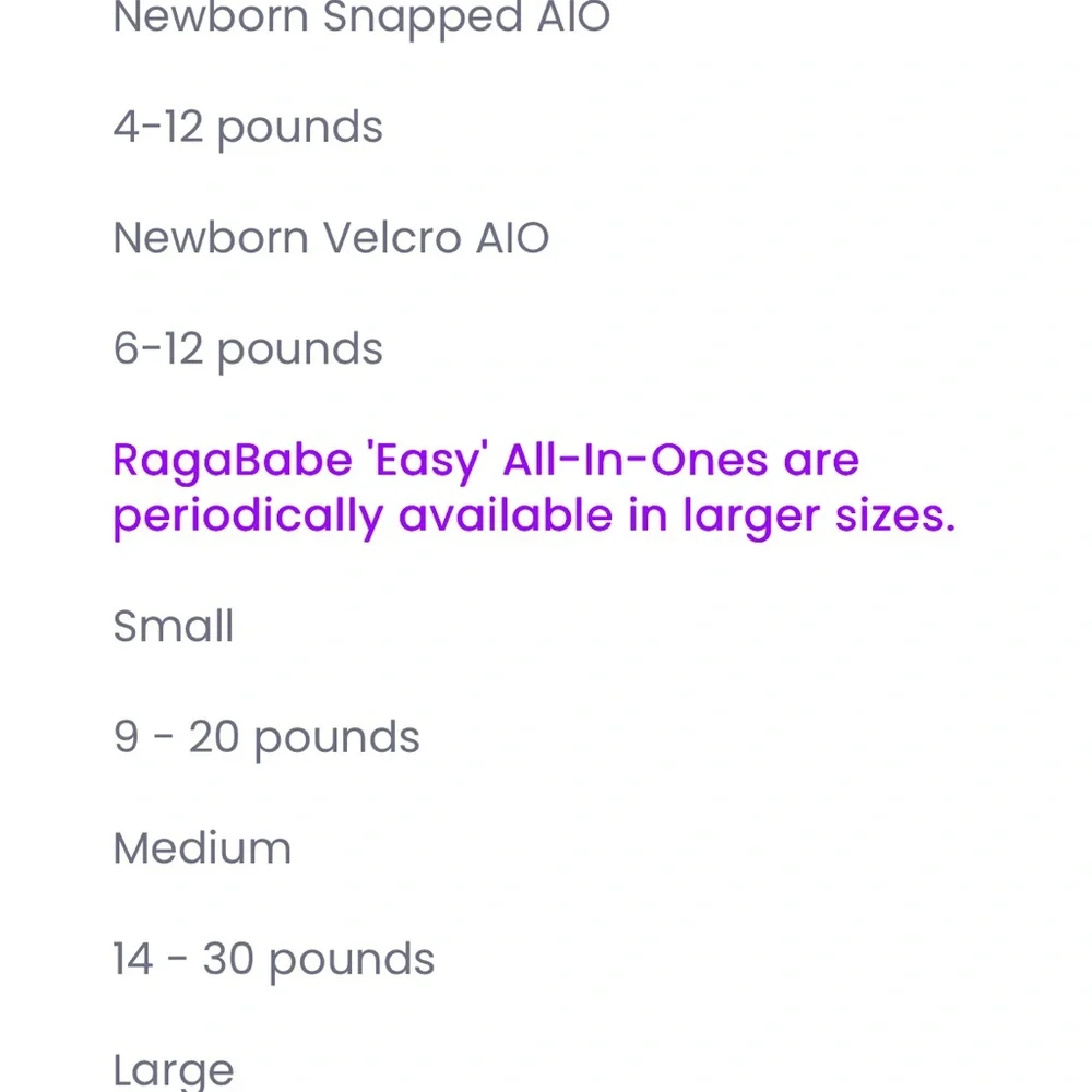 Ragababe Newborn all-in-one Velcro reusable / cloth diapers (5)